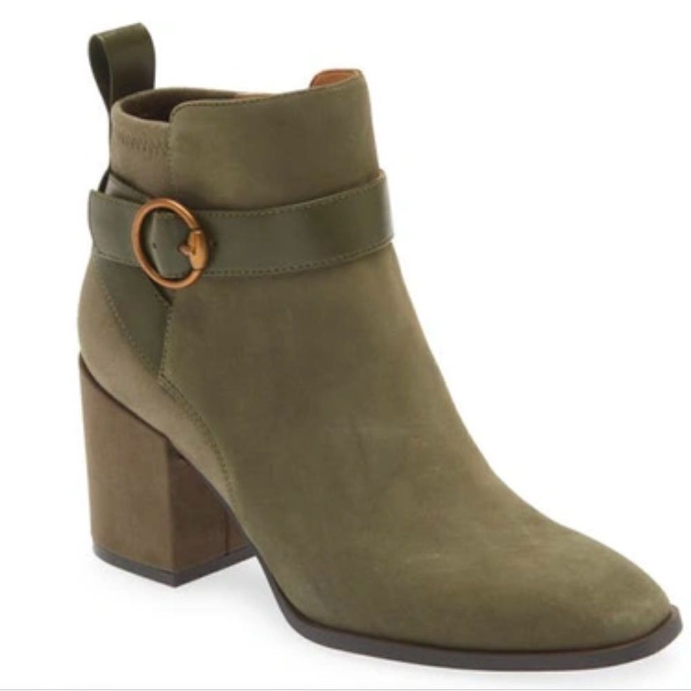 Vionic Tenley Olive Green Ankle Boots NEW